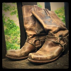Brown Leather Frye Boots